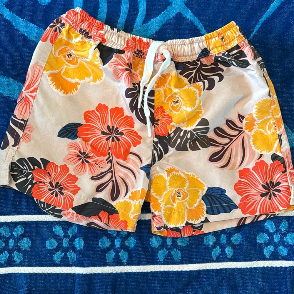 Acacia swimwear kids boys boardies size XL retro paradise EUC